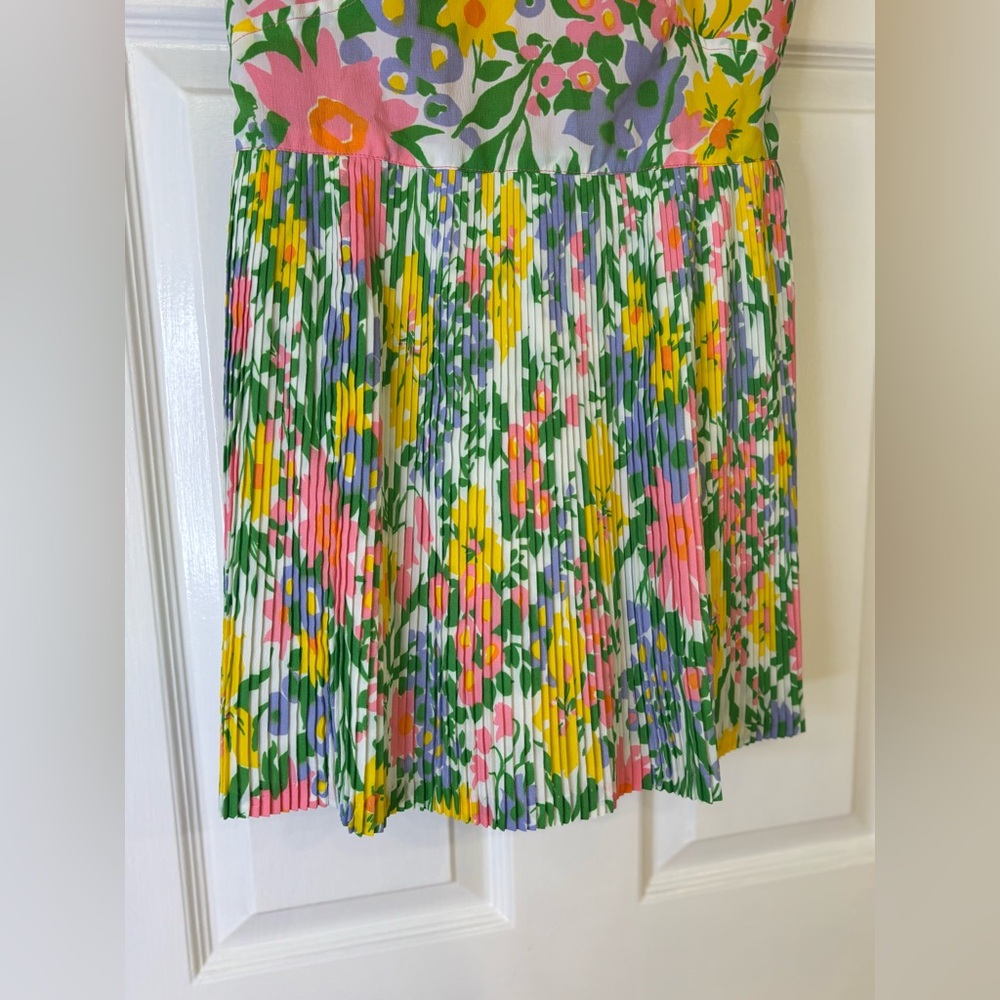 1960’s Vintage‎ Gabar Floral Multicolor Pleated Sunsuit Swimsuit Small Medium - Picture 5 of 12